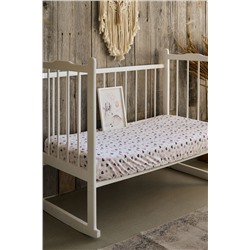 Простынь на резинке детская 120*60 для новорожденных