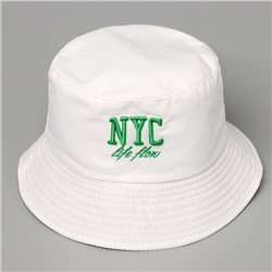Панама детская для девочки NYC, белая, р-р 54