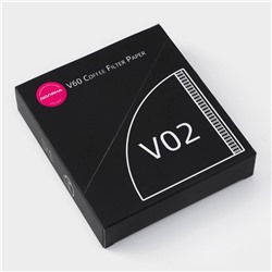 Фильтры для заваривания кофе V60 Доляна Tasty, неотбелённые, набор 50 шт., 13×12 см, бумага
