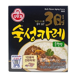 Соус карри нежное выдержанное Rich Flavor Aging Curry Mild Ottogi, Корея, 100 г кубики Акция