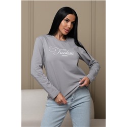 Лонгслив женский ЛЖ001 (Серый)