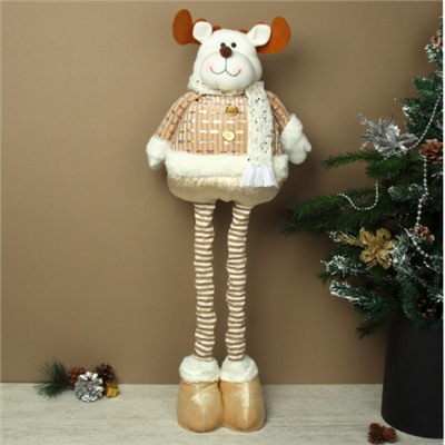 Новогоднее украшение Олень на телескопических ножках 37/70 см / YX-E2651-1 /уп 36/