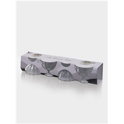 Набор креманок «Забота», 130 мл, 38×9.5×7.5 см, 4 шт., стекло, прозрачный