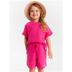 Шорты из муслина для девочек KAFTAN, рост 104 см, розовые