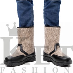 Сапоги мужские войлочные Мансур, на липучках, литая подошва