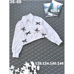 Блузка 6064 белый