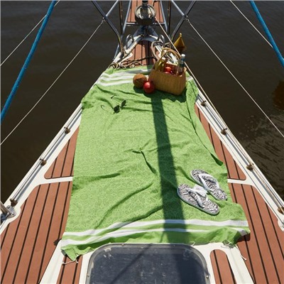 Полотенце для ванны Этель «Персия» 90×170 см, 150 г/м, зеленое