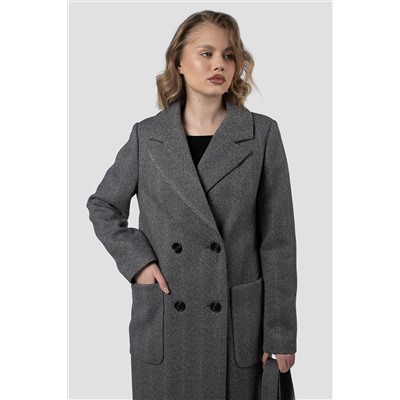 01-12213 Пальто женское демисезонное (пояс)