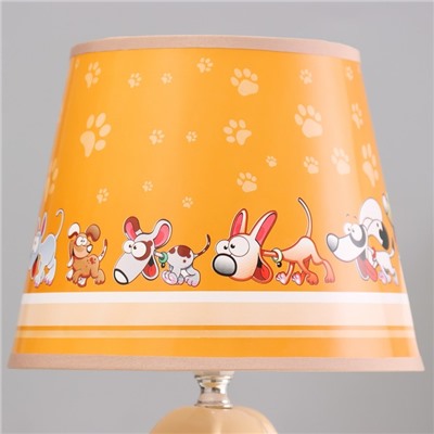 Настольная лампа «Собачка» Е14 40 Вт бежевый 20×20×37 см