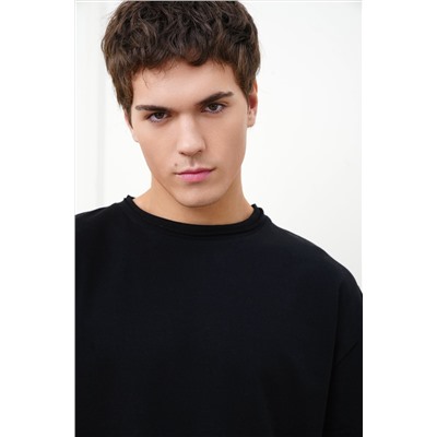 Мужская футболка оверсайз из футера двухнитки Happyfox