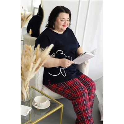 Пижама с брюками больших размеров Мишка НАТАЛИ, 1197424