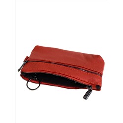 Женский кошелёк  из натуральной кожи, цвет коралловый