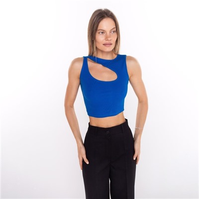 Топ с вырезом женский Little Secret, ярко-синий, размер 46 (L)