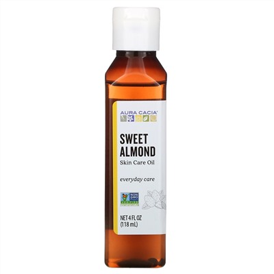 Aura Cacia, масло для тела, сладкий миндаль, 118 мл (4 жидк. унции)