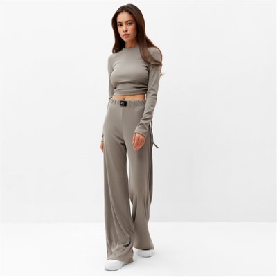 Костюм женский (брюки, джемпер) MIST, размер 42, серый