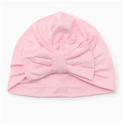 Шапка детская «Крошка Я. Бант», размер 48, розовая