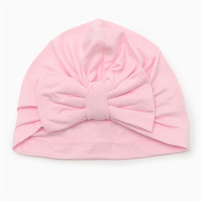 Шапка детская «Крошка Я. Бант», размер 48, розовая