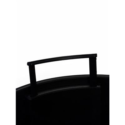 Кашпо для цветов «Стрип», 40 л, d=39 см, h=37 см, пластиковое, со вставкой, белое