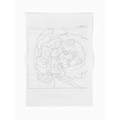 Картина по номерам на холсте «Кот и снеговик», 20×20 см