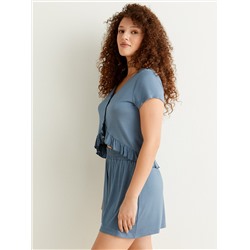 Minimi Пижама DMi_B VISCOSA 0223VI Пижама жен.(Топ укороченный+Шорты)