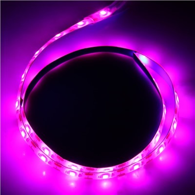 Фитолента для растений Luazon Lighting, светодиодная, 3.5 Вт, 0.5 м, IP65, 5 В, 60 LED/м, диммер, USB, SMD5050, мультиспектральная