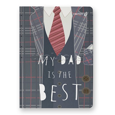 Бизнес-блокнот 64л. "Элегант" евроформат, французкая клетка