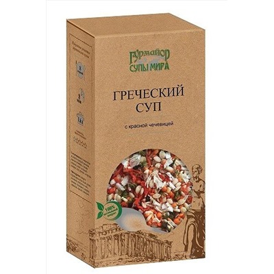 Суп Греческий с красной чечевицей 210г ЭКОПРОДУКТЫ, 1189855