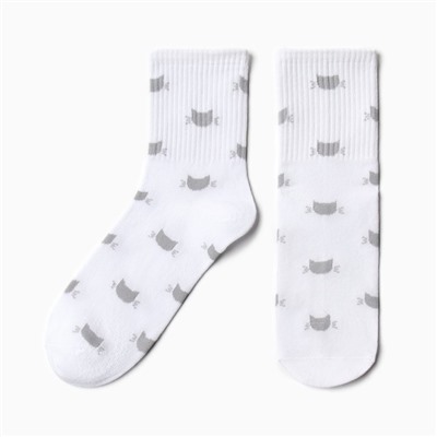 Набор новогодний подарочный KAFTAN «Киса», маска, носки размер 36-39 (23-25 см), открытка 2 шт.