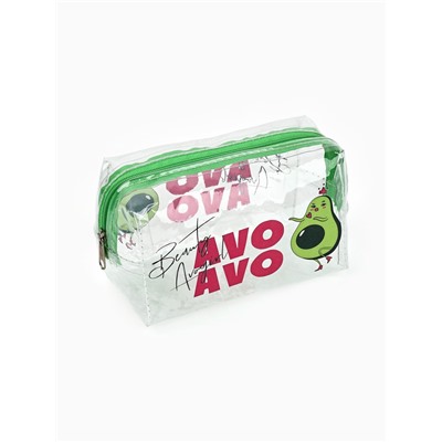 Пенал - косметичка Avokado beauty, 14×8 см, ПВХ