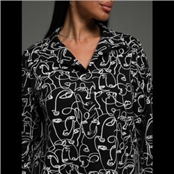 Туника Жанетта (графика черная)