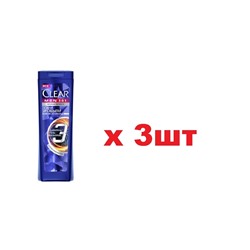 Clear Men Шампунь 400мл 3в1 Сила и объем за 30секунд 3шт