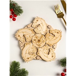 Подставка под горячее «Лошадь Красотка», 20 см, можжевельник