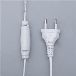 УЦЕНКА Гирлянда «Бахрома» 4×0.6 м, IP44, прозрачная нить, 180 LED, свечение белое, мерцание белым, 220 В