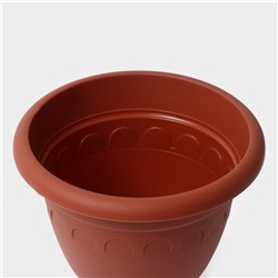 Вазон для цветов «Колывань», 5.6 л, d=26 см, h=28 см, терракотовый
