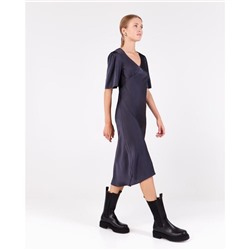 Платье миди женское MINAKU: Silk Pleasure, графит, размер 46