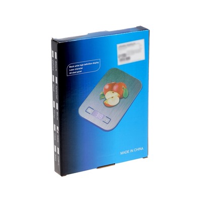 Весы кухонные LVE-028, электронные, до 5 кг, от батареек ААА×2, металл