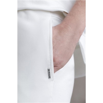 Трикотажные брюки на резинке из футера двухнитки эластичные VILATTE, 1228117