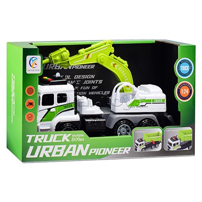 Машина "СтройЛидер" (свет, звук) в коробке