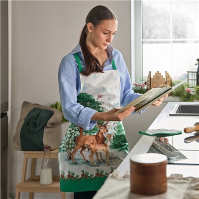 Набор подарочный «Этель. Новогодний лес», фартук, прихватка