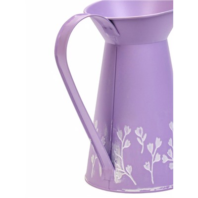 Кашпо - ваза «Кувшин Ландыши», 12×12×20 см, 1.5 л, лавандовое