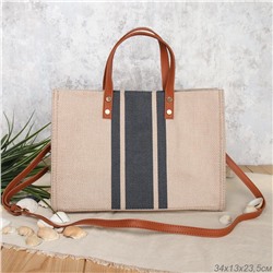 Сумка 33x13x25 / BLY-105 /уп 80/серая полоса