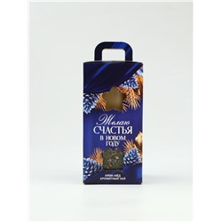 Подарочный набор новогодний «Счастья и достатка», чай, крем-мёд