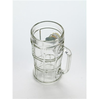 Кружка пивная стеклянная «С легким паром», 500 мл, 18+