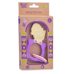 Универсальный прорезыватель MEOW TEETHER. Цвет сиреневый.