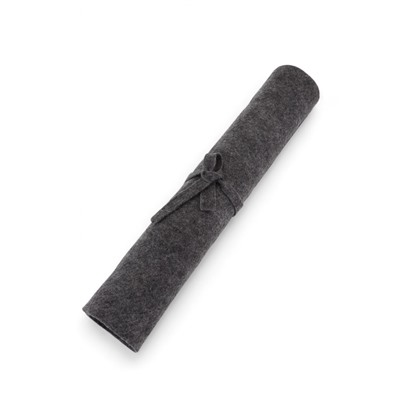 Коврик - лежак для бани и сауны, 150×50 см, полиэфир 70%, шерсть 30%, тёмный, «Добропаровъ»