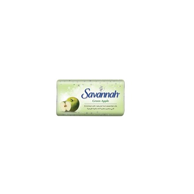 Savannah Мыло туалетное 100г Green apple Зеленое яблоко