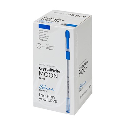 Ручка шариковая 0.38 мм "CrystalWrite.Moon" синяя 20-0404/11 Bruno Visconti