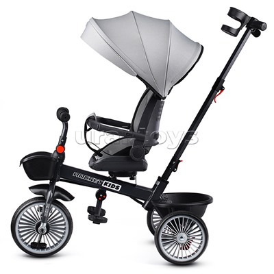 Велосипед 3-х колесный, серый