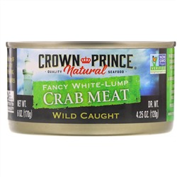 Crown Prince Natural, Fancy White-Lump Crab Meat, 6 oz (170 g)