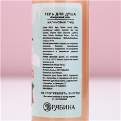 Гель для душа «Волшебной зимы», 100 мл, аромат малиновый пунш, Чистое счастье
